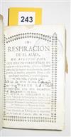 (LIMA--1755.) García, Ignacio. Respiracion de el alma, en afectos pios, que han de exercitarse en cada unos de los meses, y fiestas.